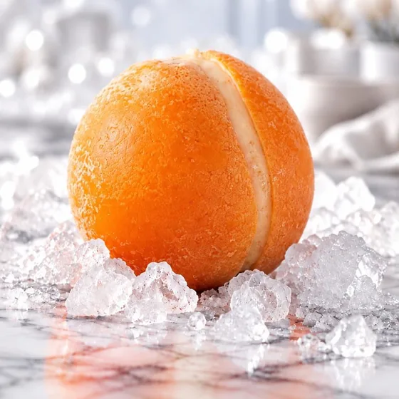 Orange givrée